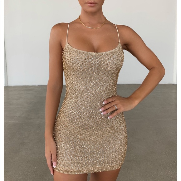 oh polly beaded dress